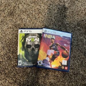 NBA 2k 23, and Call of duty modern warfare 2